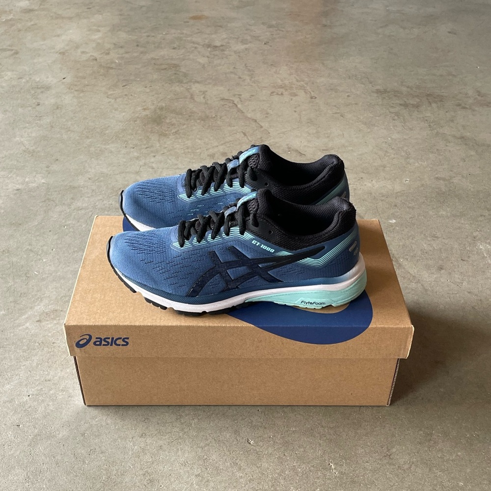 Asics Kids Sneakers Blue Black
